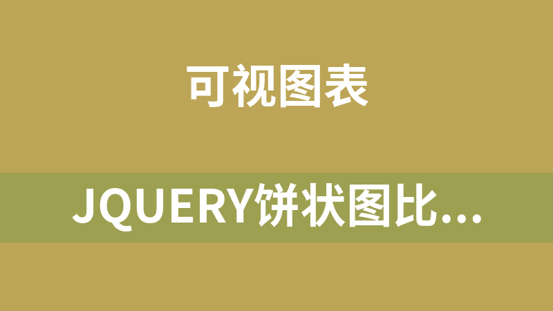 jQuery餅狀圖比例分布圖代碼