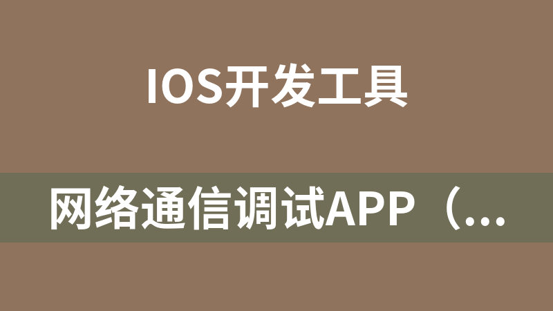 網絡通信調試APP（支持TCP、UDP）蘋果版