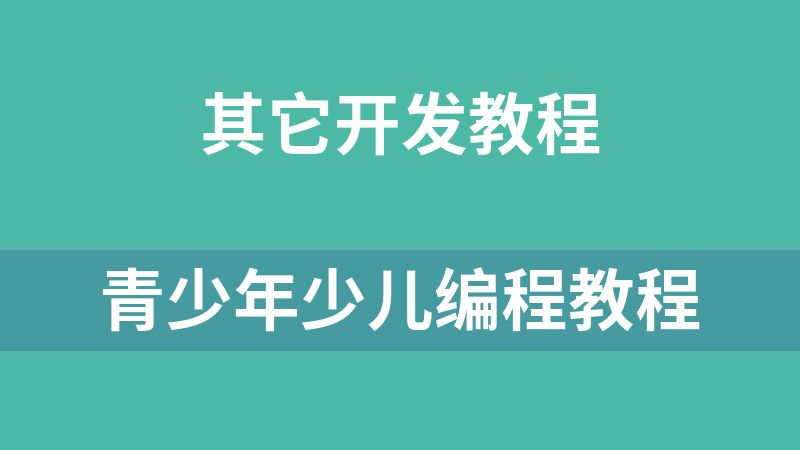 點擊放大 青少年少兒編程教程