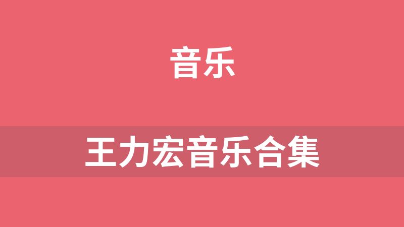 點擊放大 王力宏音樂合集