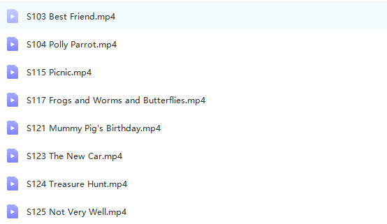 點擊放大 小豬佩奇英文配音【第1季】52集
