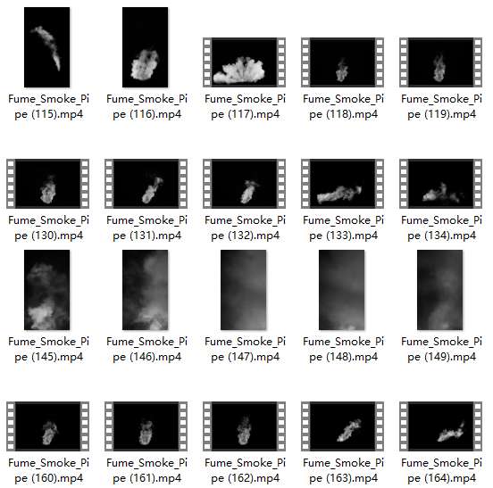 點擊放大 各種類型的煙霧4K高清特效合成視頻素材(180組)