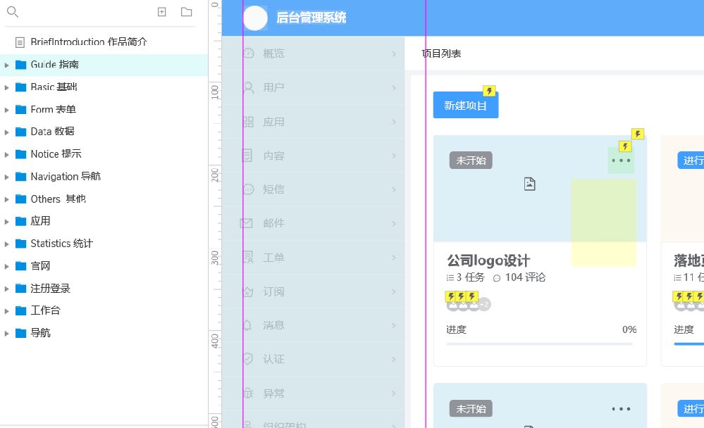 點擊放大 Element UI元件庫、后臺常用原型模板(AxureUX)