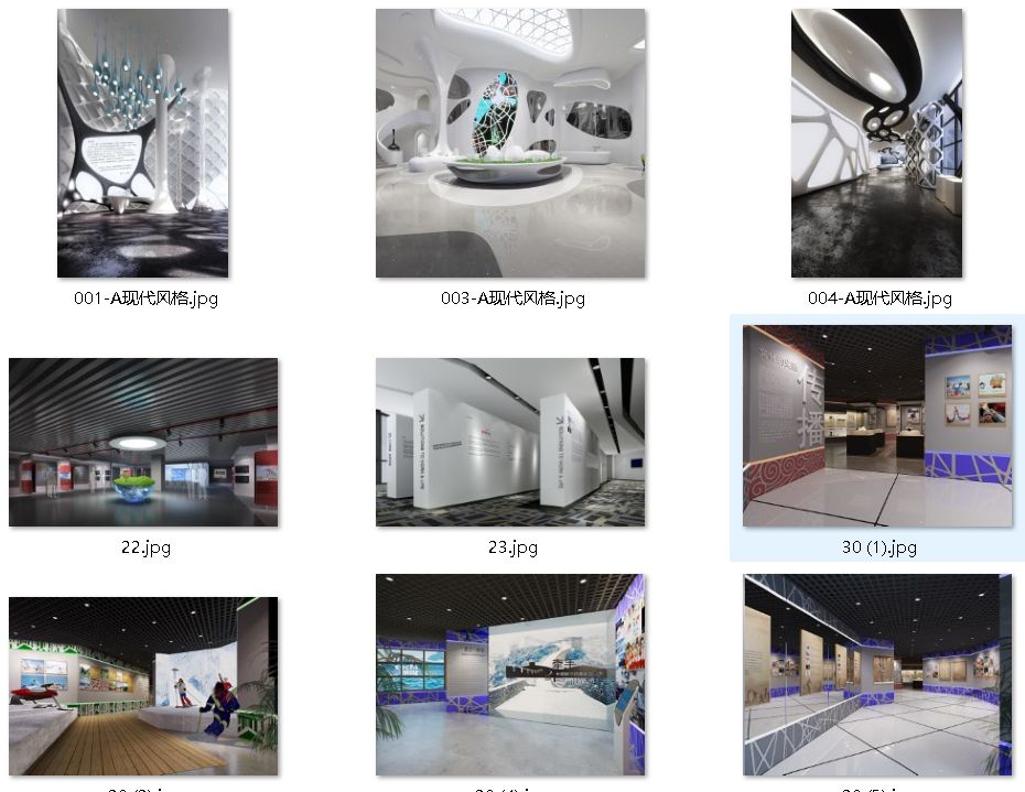 30套博物館文化商業展廳3DMax模型源件