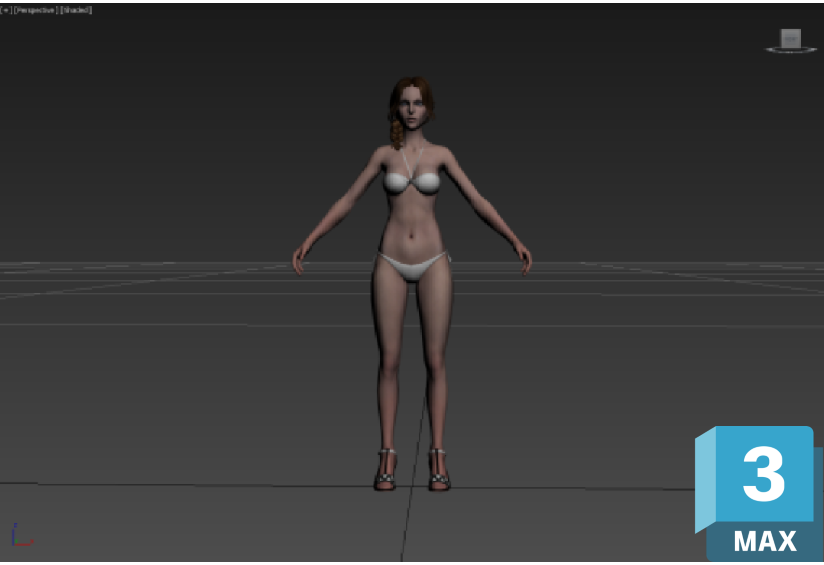 點擊放大 寫實歐美美女模型(有皮膚)