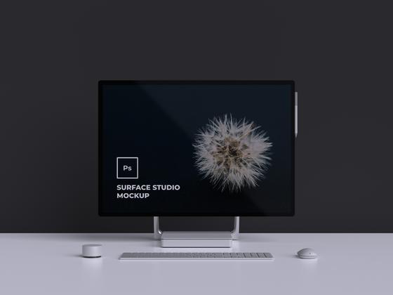 點(diǎn)擊放大 Surface Studio Mockup,電腦樣機(jī)mockup