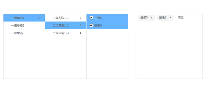 點擊放大 jQuery基于tnTreeBox.js三級聯(lián)動菜單多選選中代碼