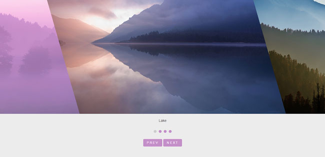 兼容手機端的jQuery響應式傾斜圖片幻燈片插件