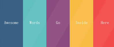jquery+css3全屏手風琴效果(效果流暢)