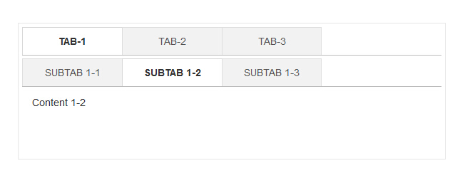 點擊放大 jQuery二級多級選項卡tab特效