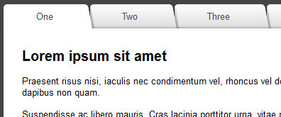 純CSS3實現的tab標簽