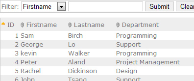 點(diǎn)擊放大 jquery表格排序和篩選表