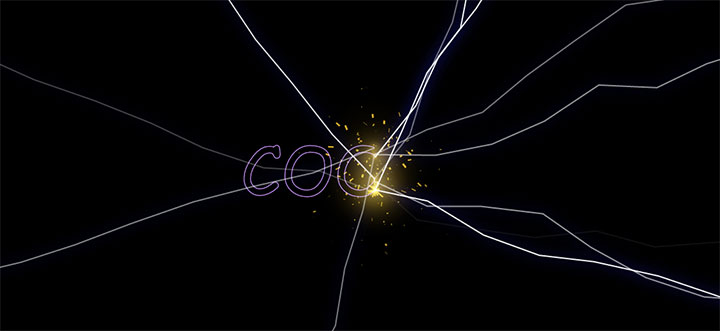 html5 canvas閃電繪制文字動畫特效