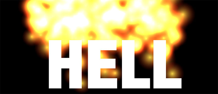 html5 Canvas燃燒文字火焰動畫特效