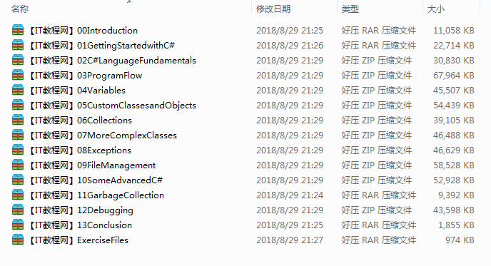 國外某知名網站：C#基礎視頻教程（全13集）_NET教程
