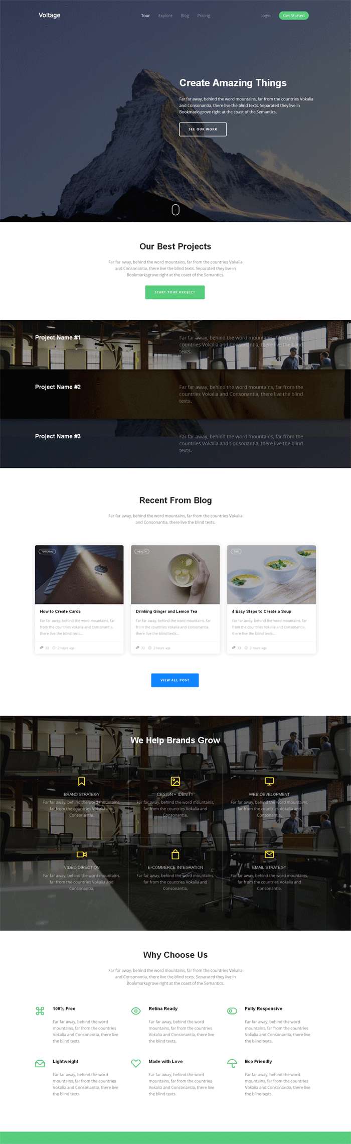 點擊放大 大氣寬屏的html5科技公司展示模板下載_html單頁模板