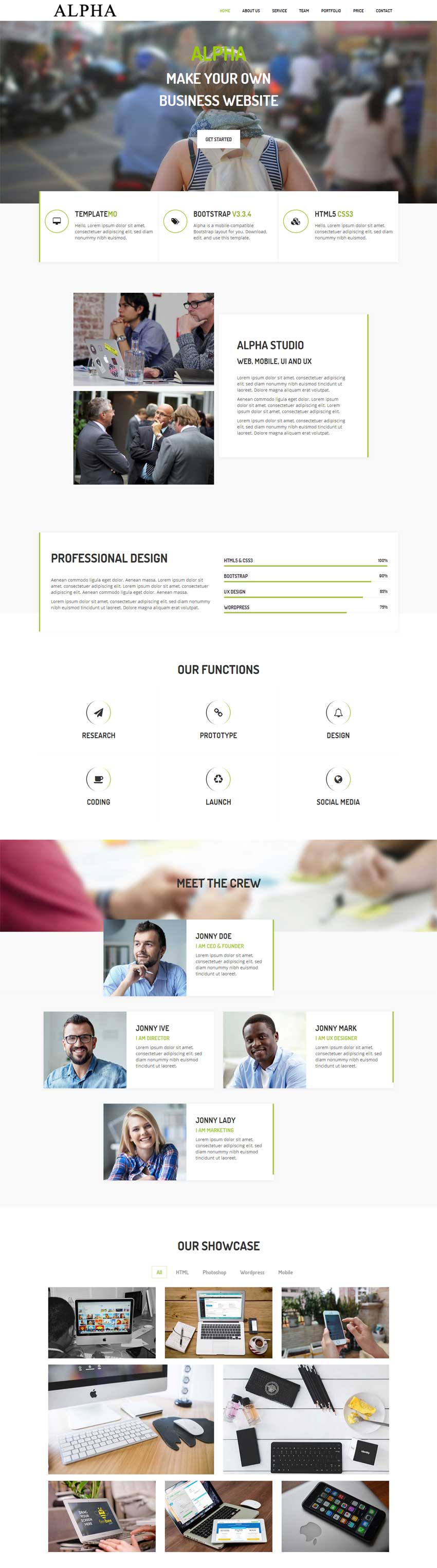 簡潔大氣的html5響應式商務企業展示單頁模板下載_html單頁模板