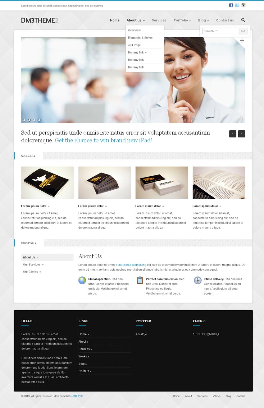 點(diǎn)擊放大 國外簡潔的商務(wù)公司網(wǎng)站模板html響應(yīng)式布局源碼下載_響應(yīng)式網(wǎng)站模板