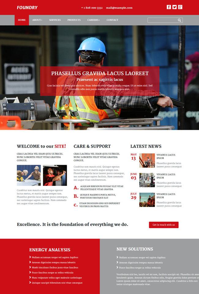 點(diǎn)擊放大 土木工程公司網(wǎng)站模板