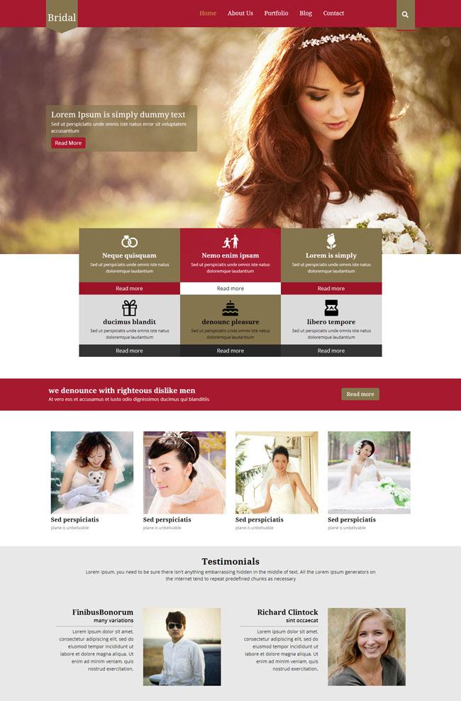 婚紗攝影網站模板