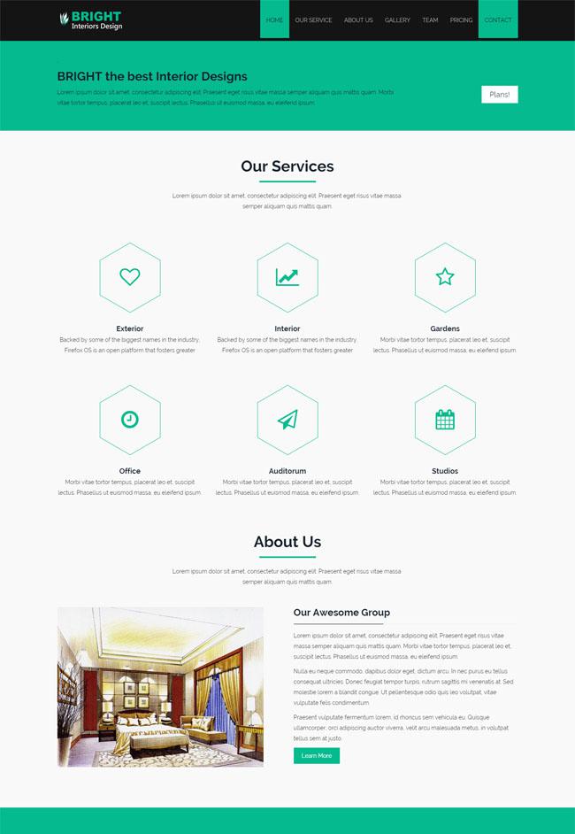 點擊放大 房屋室內(nèi)設(shè)計報價CSS3模板