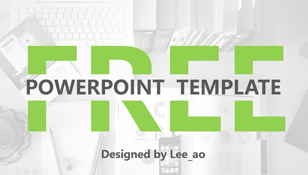 [免費]剪除文字創意清爽時尚歐美風ppt模板