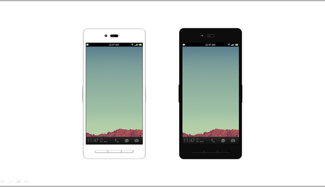 [免費]鼠標PowerPoint繪制錘子手機及產品介紹