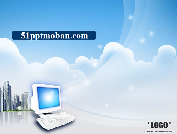 [免費]漂亮的韓國電腦科技ppt模板